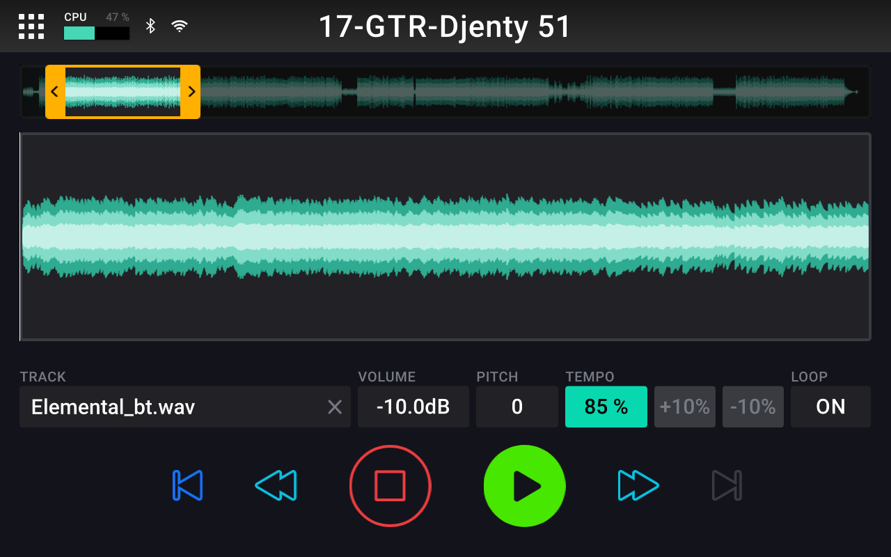 Learn More Songs and Solos Faster with the Built-In Practice Tool